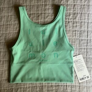 Lululemon Athletica Mint Green Power Pivot Everlux Tank; size 6
